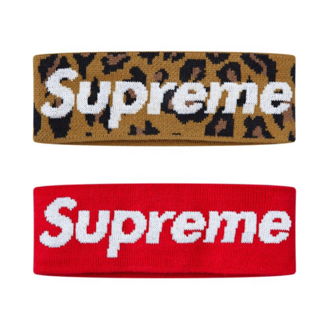 セット supreme  new era big logo headband