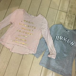 エイチアンドエム(H&M)のキッズ130🎀ロンT 2枚セット(Tシャツ/カットソー)