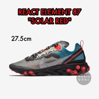 ナイキ(NIKE)の27.5cm《新品》NIKE REACT ELEMENT 87 ソーラーレッド(スニーカー)