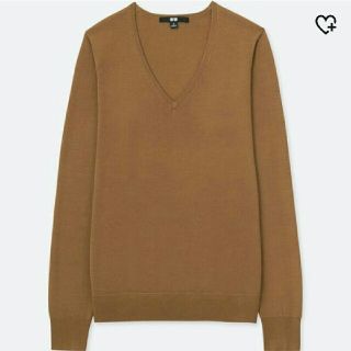 ユニクロ(UNIQLO)のユニクロ ◆ エクストラファインメリノVネックセーター◆ 今季 ◆ 新品 ◆(ニット/セーター)