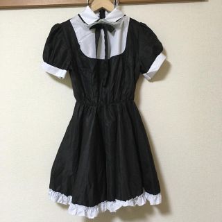 ハロウィン仮装に♡シンプルメイド服ワンピース(衣装)