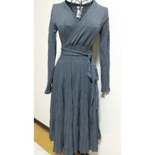 ソブ(Sov.)の美品☆Sov.定番リブニットワンピース(ひざ丈ワンピース)