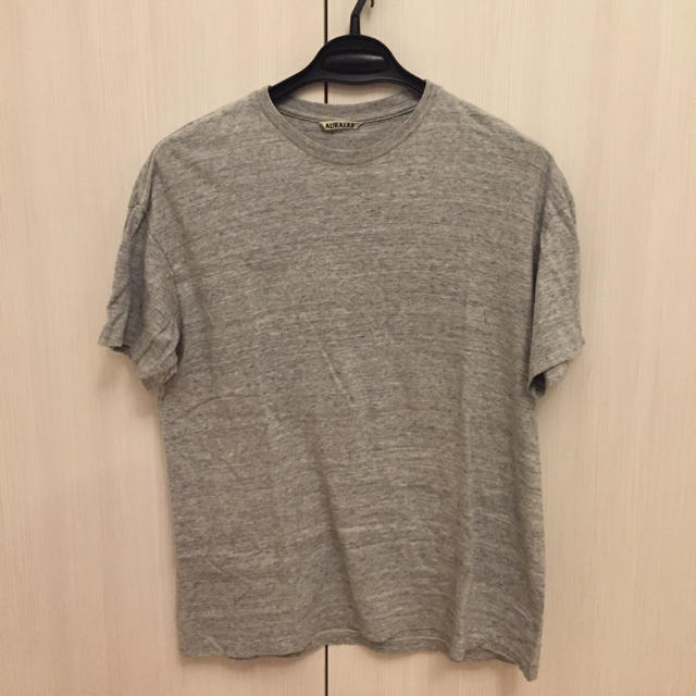 YAECA(ヤエカ)のオーラリー AURALEE Tシャツ カットソー グレー メンズのトップス(Tシャツ/カットソー(半袖/袖なし))の商品写真