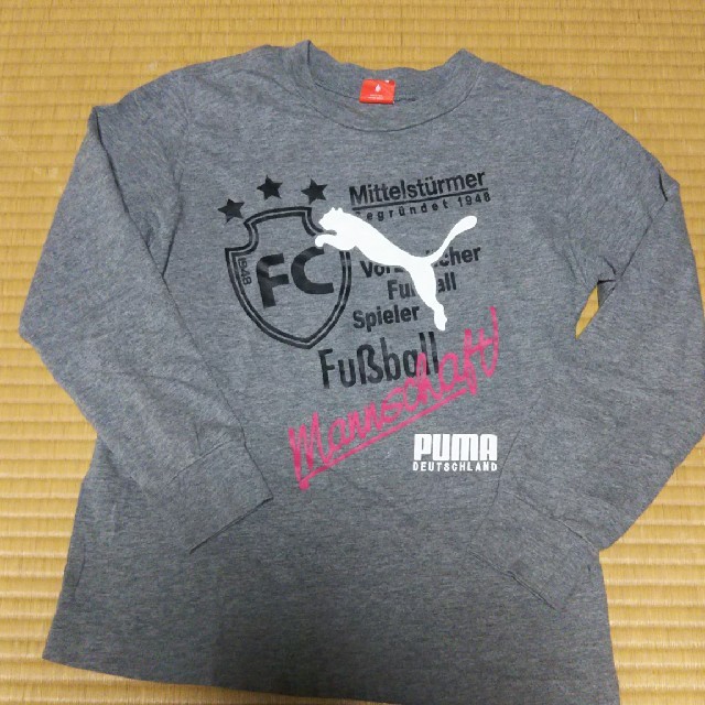 PUMA(プーマ)のPUMA長袖シャツ130cm キッズ/ベビー/マタニティのキッズ服女の子用(90cm~)(Tシャツ/カットソー)の商品写真