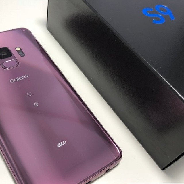 エバニュー au Galaxy S9 ブラック & パープル二台セット simフリー