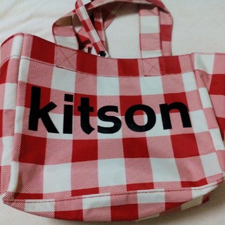 キットソン(KITSON)のKITSON チェック柄トートバッグ ポーチ付き(トートバッグ)