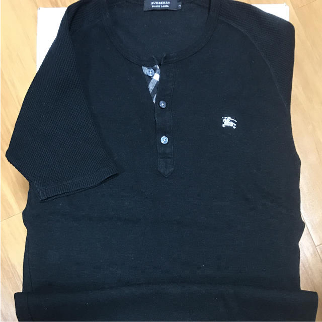 BURBERRY BLACK LABEL(バーバリーブラックレーベル)のバーバリー Ｔシャツ 黒M メンズのトップス(Tシャツ/カットソー(半袖/袖なし))の商品写真