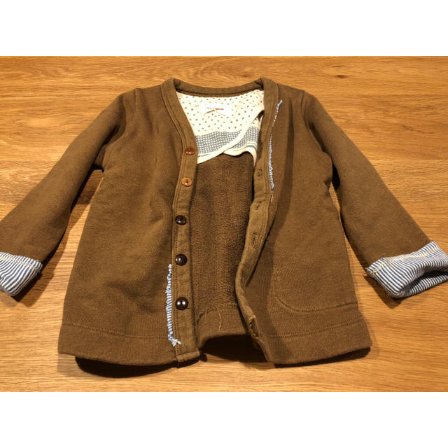 FITH(フィス)のFITH スウェットカーディガン キッズ/ベビー/マタニティのキッズ服女の子用(90cm~)(カーディガン)の商品写真