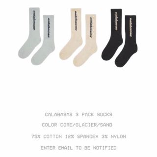 アディダス(adidas)のYEEZY ソックス セット CALABASAS 3 PACK SOCKS(ソックス)