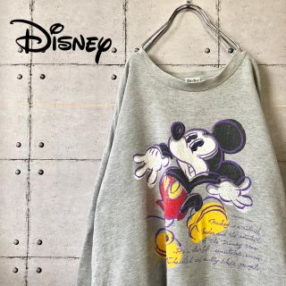 ディズニー(Disney)の【激レア】 90s ディズニー ミッキー デカロゴ スウェット トレーナー (スウェット)