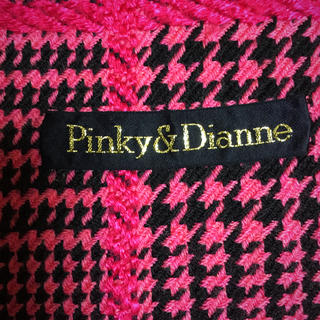 ピンキーアンドダイアン(Pinky&Dianne)のPinky&Dianne  大判ストール ピンク×黒(ストール/パシュミナ)