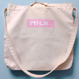 ミルクフェド(MILKFED.)のMILKFED. キャンパス2wayトートバッグ ピンク(トートバッグ)