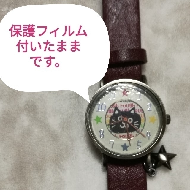 rough(ラフ)のrough(ラフ)◆腕時計(黒ネコちゃん) レディースのファッション小物(腕時計)の商品写真