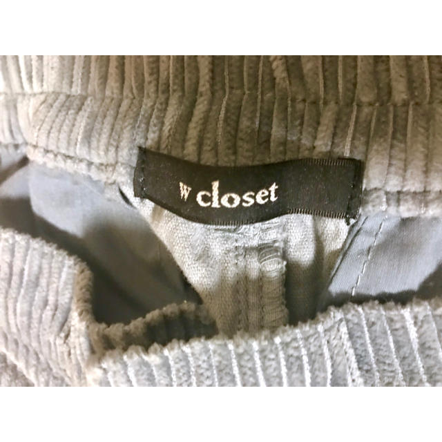 w closet(ダブルクローゼット)の【ゆしゆ様専用】w closet＊コーデュロイワイドパンツ レディースのパンツ(カジュアルパンツ)の商品写真