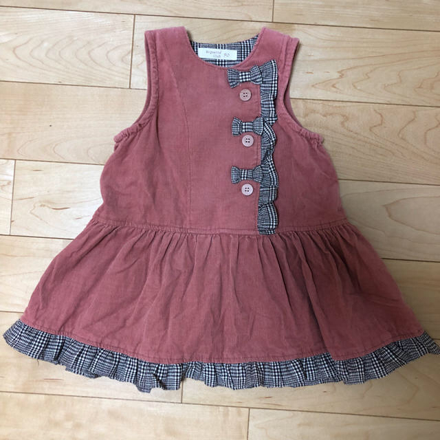 Biquette Club(ビケットクラブ)のビケットクラブ コーデュロイワンピース キッズ/ベビー/マタニティのキッズ服女の子用(90cm~)(ワンピース)の商品写真