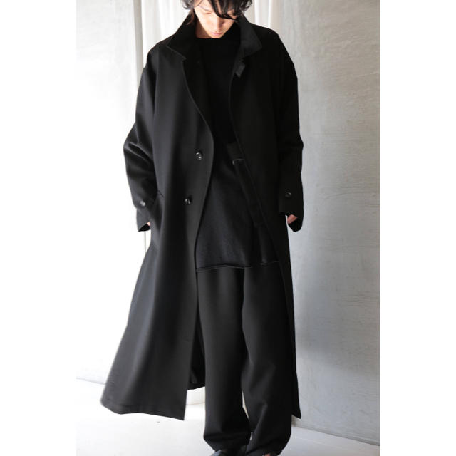 Yohji Yamamoto(ヨウジヤマモト)のYohji Yamamoto pour homme 17aw ギャバレインコート メンズのジャケット/アウター(チェスターコート)の商品写真