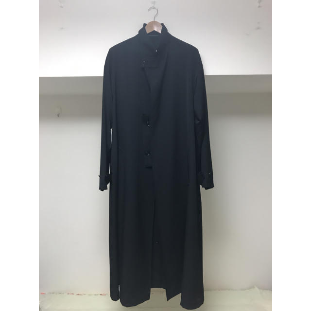 Yohji Yamamoto(ヨウジヤマモト)のYohji Yamamoto pour homme 17aw ギャバレインコート メンズのジャケット/アウター(チェスターコート)の商品写真