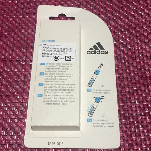 adidas(アディダス)のアディダス スティックタイプのデオドラントボトル 収納空間用芳香剤2ml×2本 レディースの靴/シューズ(その他)の商品写真