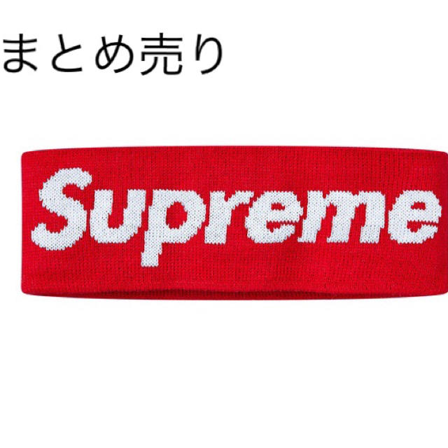 8個 まとめ売り supreme New Era Headband Red 赤