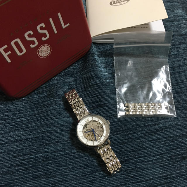 未使用 fossil 自動巻き 腕時計 レディース