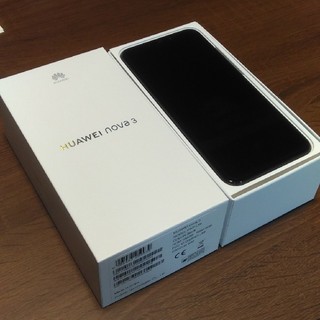 Huawei nova3 黒 おまけ付き(スマートフォン本体)