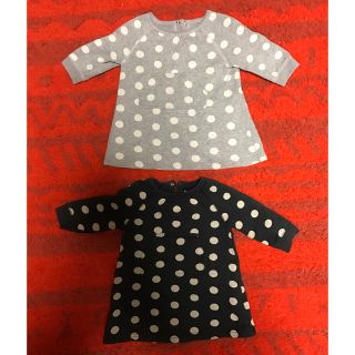 プチバトー(PETIT BATEAU)の2枚セット 色違い プチバトー PETIT BATEAU ワンピース(ワンピース)