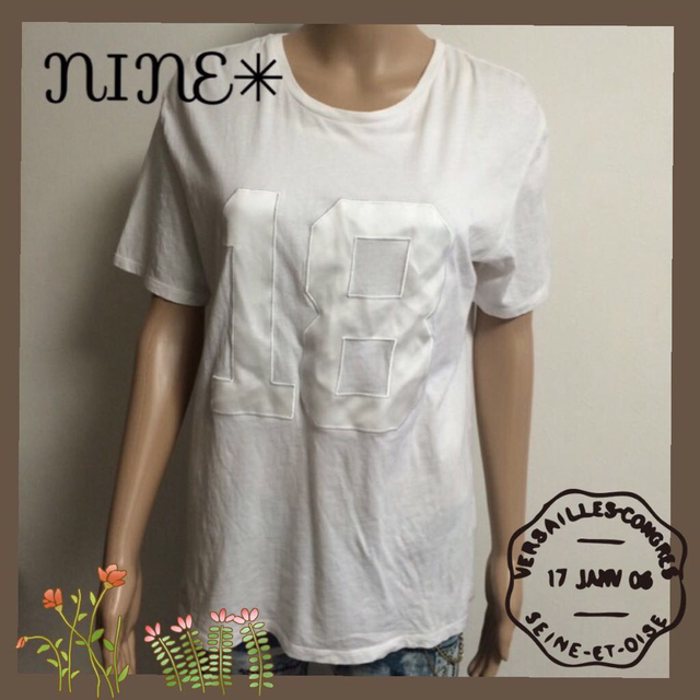 NINE(ナイン)のNINE/Tシャツ♡ レディースのトップス(Tシャツ(半袖/袖なし))の商品写真
