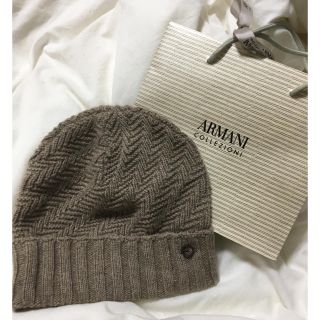 アルマーニ コレツィオーニ(ARMANI COLLEZIONI)のアルマーニ ニット帽(ニット帽/ビーニー)