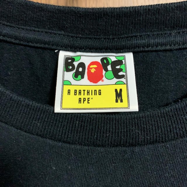 A BATHING APE(アベイシングエイプ)のBAPE Tシャツ Mサイズ 黒 メンズのトップス(Tシャツ/カットソー(半袖/袖なし))の商品写真