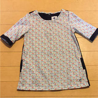 プチバトー(PETIT BATEAU)のプチバトー  ワンピース  12m 74㎝(ワンピース)