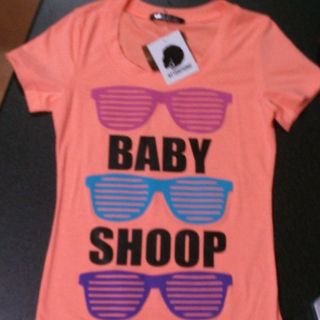 ベイビーシュープ(baby shoop)の◆babyshoop◆ロゴアフロガールネオンTシャツ◆(Tシャツ(半袖/袖なし))