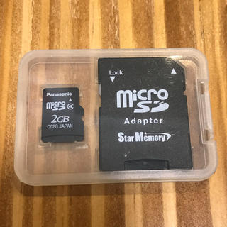 パナソニック(Panasonic)のマイクロSD SDカード 2GB(PC周辺機器)