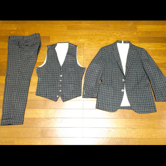 THE SUIT COMPANY(スーツカンパニー)のスーツカンパニー3点セット SUIT COMPANY パンツ ベスト ジャケット メンズのスーツ(スーツジャケット)の商品写真