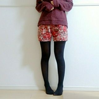 アクシーズファム(axes femme)の【アクシーズファム】花柄ショートパンツ【キッズ】(パンツ/スパッツ)