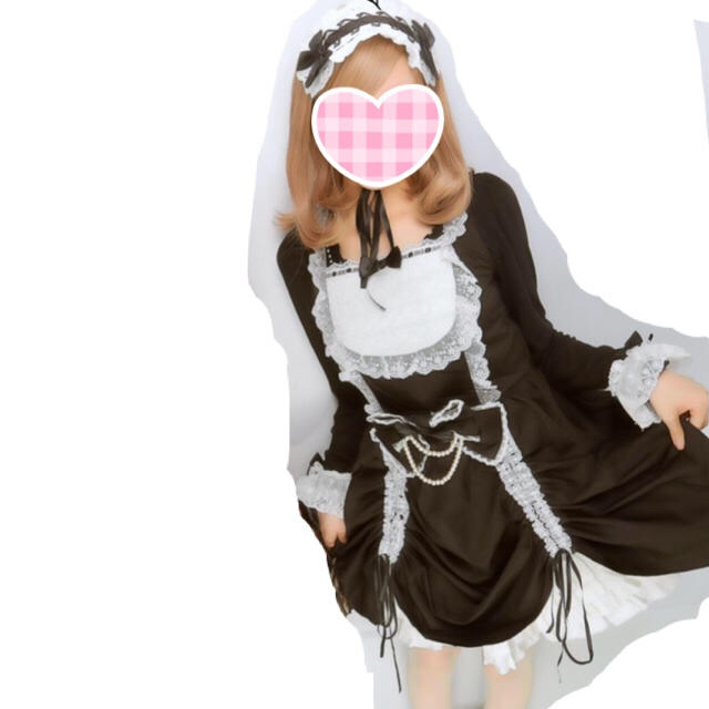 BODYLINE(ボディライン)のBODYLINE メイド服 ワンピース 黒♡コスプレ衣装 美品 エンタメ/ホビーの同人誌(コスプレ)の商品写真