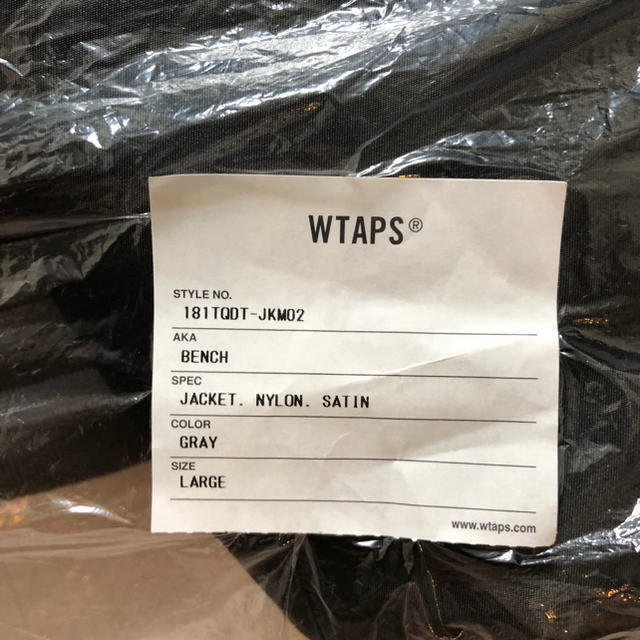 wtaps WTAPS W)taps BENCH jacket 03 gray