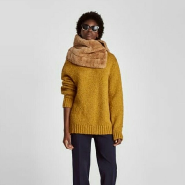 ZARA - 新品 ZARA ファー ネックウォーマー リバーシブルの通販 ZARA - 新品 ZARA ファー ネックウォーマー リバーシブルの通販