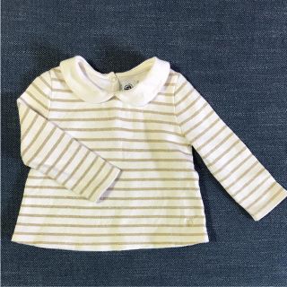 プチバトー(PETIT BATEAU)のプチバトー ラメボーダートップス(シャツ/カットソー)