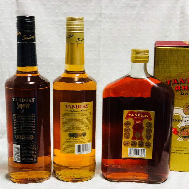 古酒・未開栓】TANDUAY ラム酒 3本まとめ売りの通販 by ☆lalala 古酒・未開栓】TANDUAY ラム酒 3本まとめ売りの通販 by ☆lalala