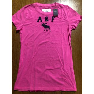 アバクロンビーアンドフィッチ(Abercrombie&Fitch)の【新品・未使用】アバクロ レディース Tシャツ ピンク(Tシャツ(半袖/袖なし))