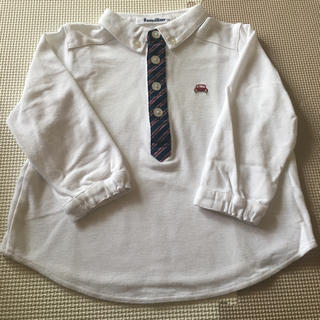 ファミリア(familiar)のファミリア☆白 ポロシャツ 90(Tシャツ/カットソー)