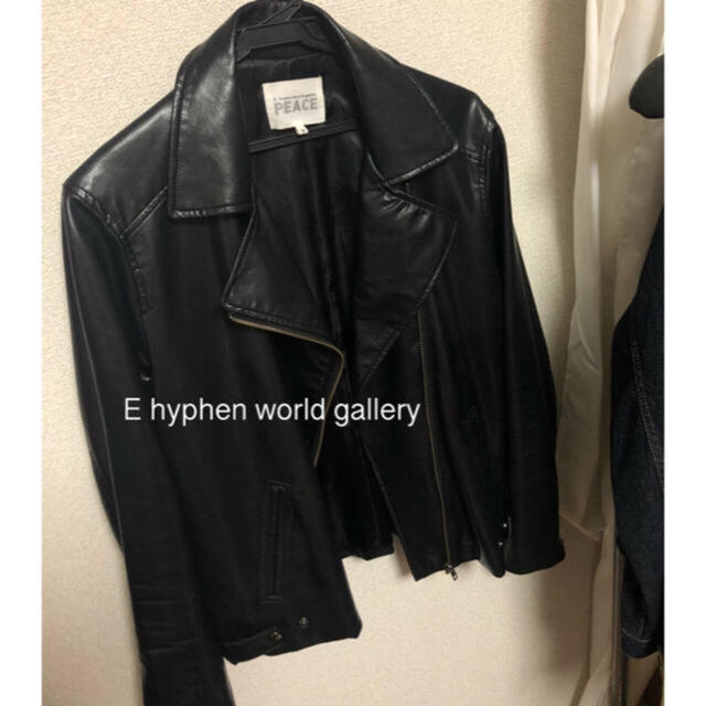 E hyphen world gallery(イーハイフンワールドギャラリー)のライダースジャケット レディースのジャケット/アウター(ライダースジャケット)の商品写真