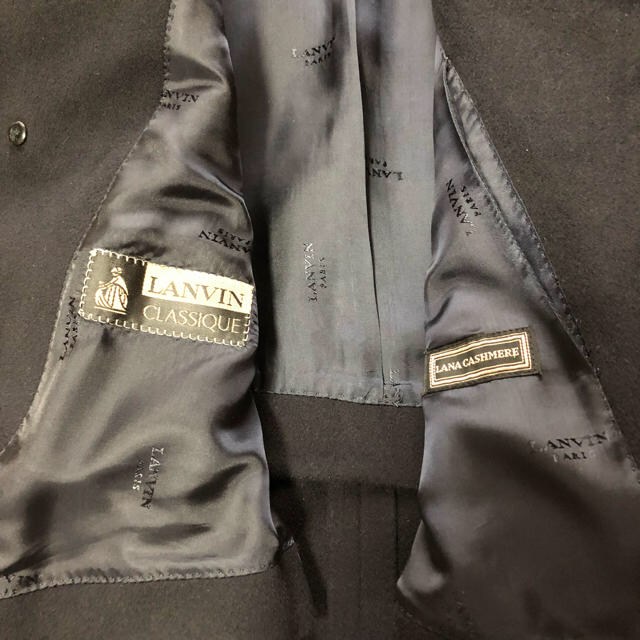 LANVIN(ランバン)のランバン メンズ 高級カシミヤロングコート メンズのジャケット/アウター(チェスターコート)の商品写真