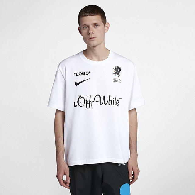 ナイキ ×オフホワイト OFF-WHITE AJ3374-100 ロゴプリントTシャツ ...