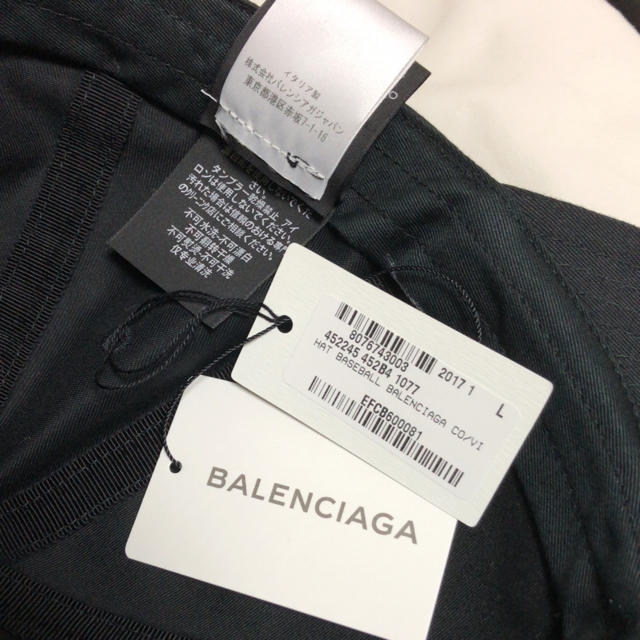 国内正規品 BALENCIAGA 17ss ベースボールキャップ L59