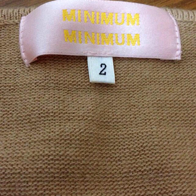 MINIMUM(ミニマム)のMINIMUM♡キャメル色リボンカーデ レディースのトップス(カーディガン)の商品写真