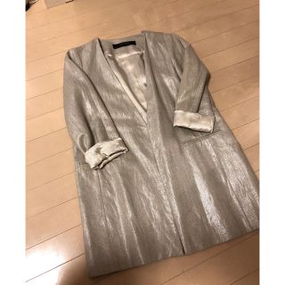 ザラ(ZARA)のZARA新品 ジャケットコート(ノーカラージャケット)