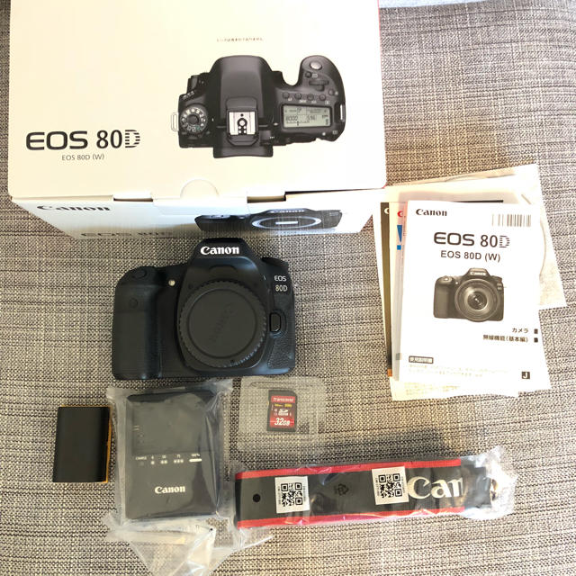 Canon EOS80D 美品 SD32GB付きスマホ/家電/カメラ