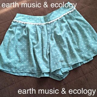 アースミュージックアンドエコロジー(earth music & ecology)のearth ドット柄キュロット(キュロット)