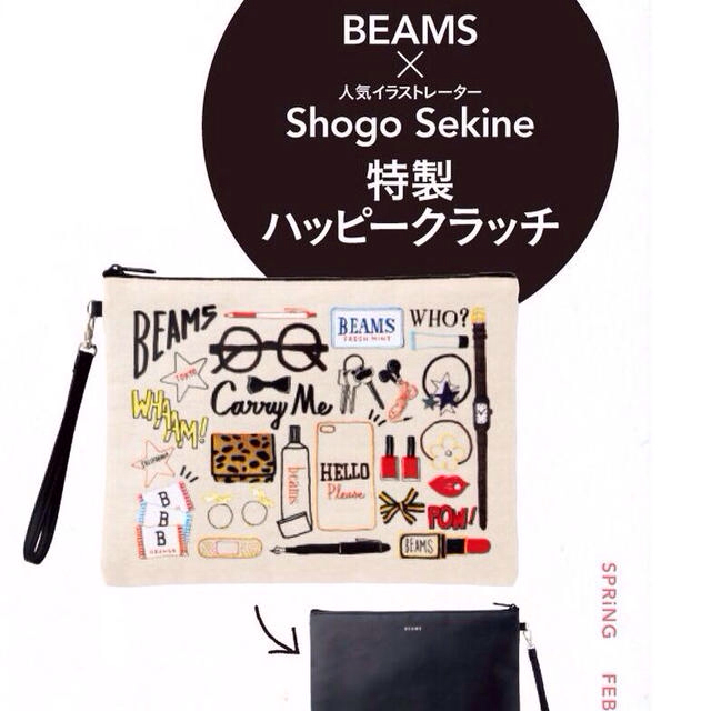 BEAMS(ビームス)のBEAMS★ハッピークラッチ レディースのバッグ(クラッチバッグ)の商品写真